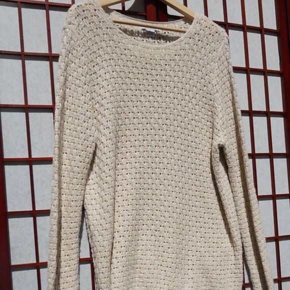 Liz Claiborne Sweaters - Liz Claiborne Long Sleeve Crochet Sweater - XL